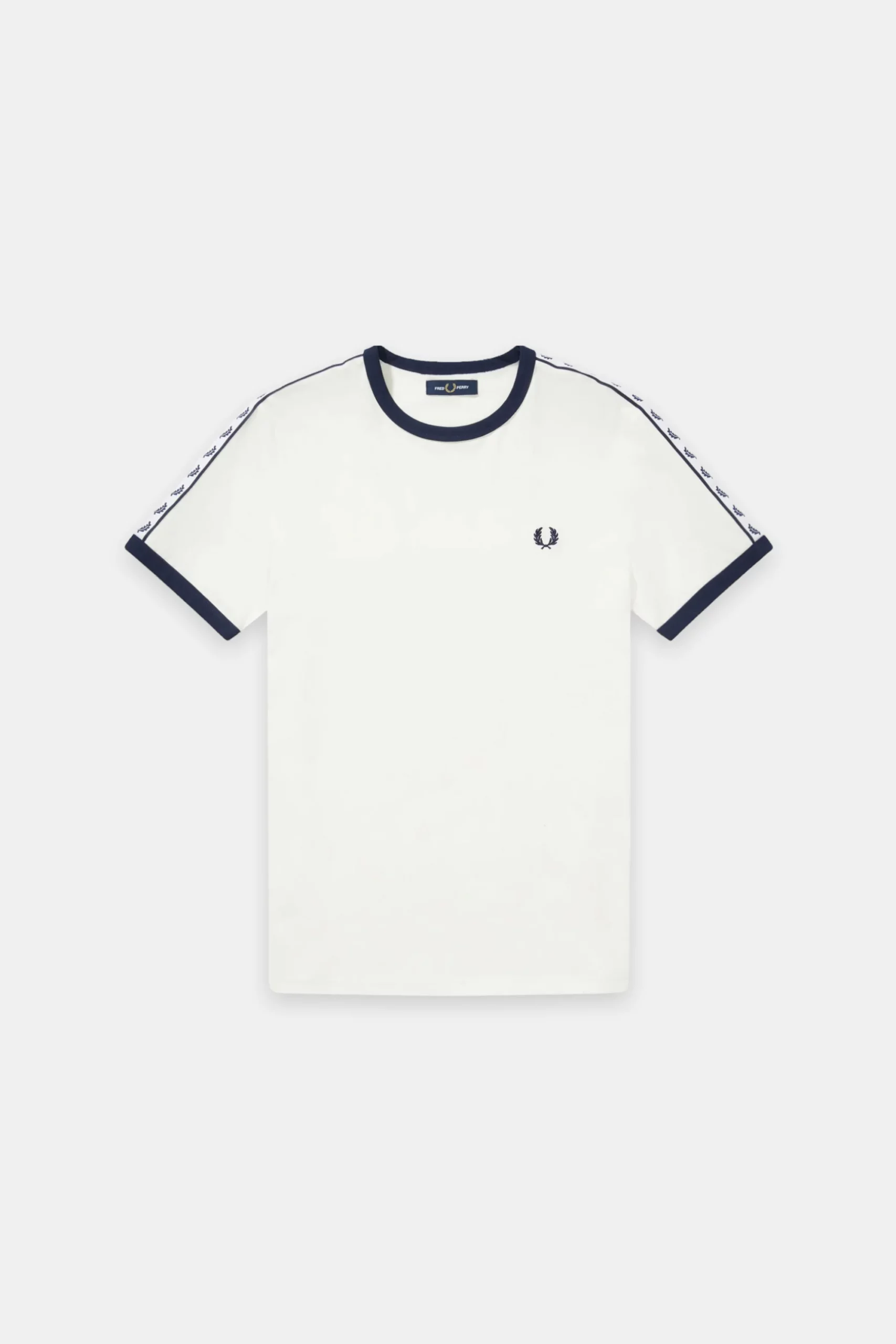 futbolka fred perry taped ringer snow white 1