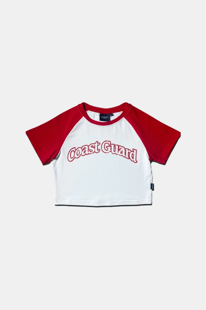 krop top dissident coast guard red white 1