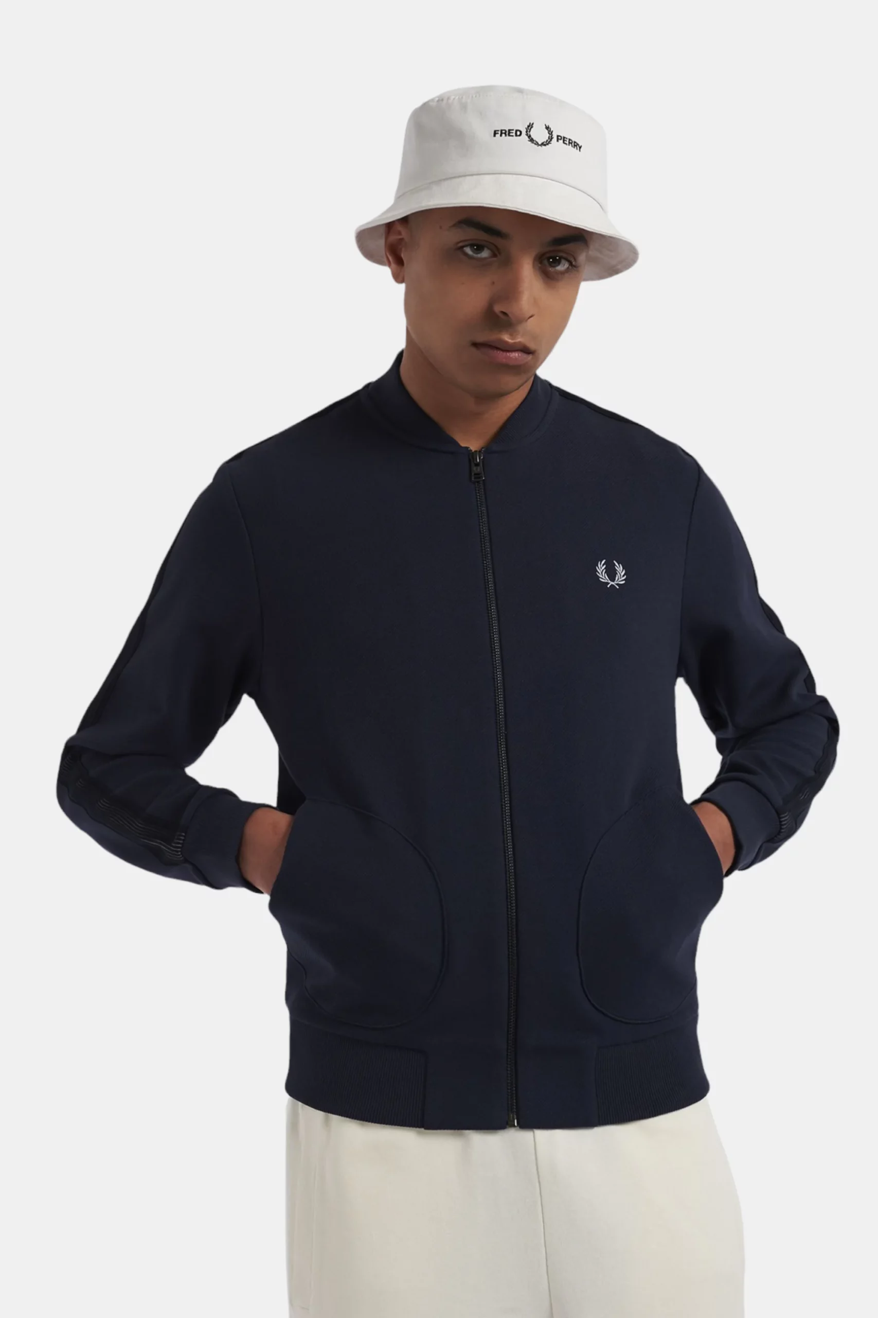 olimpijka fred perry knitted taped shaded navy 3