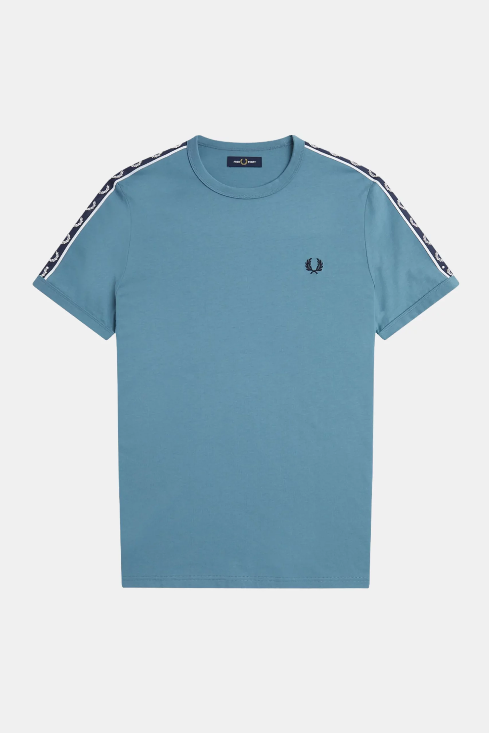 futbolka fred perry contrast tape ringer ash blue navy 1